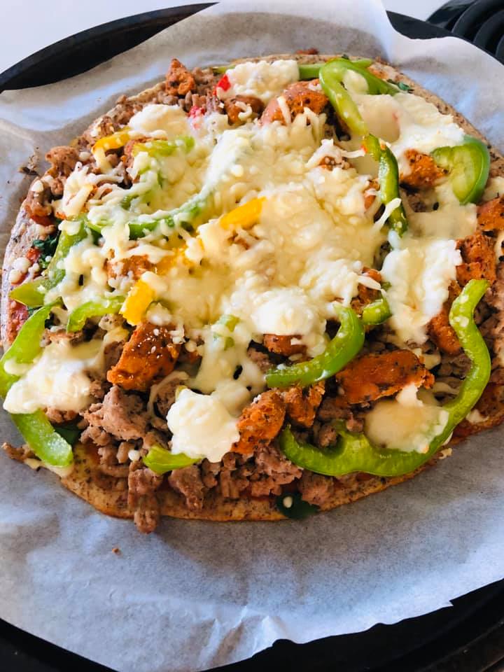 Gardez les glucides - Mélange de terre à pizza cétogène