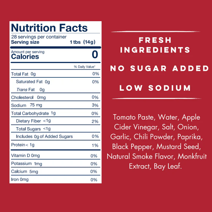 Yo Mama's Sugar Free Hickory Barbecue Sauce