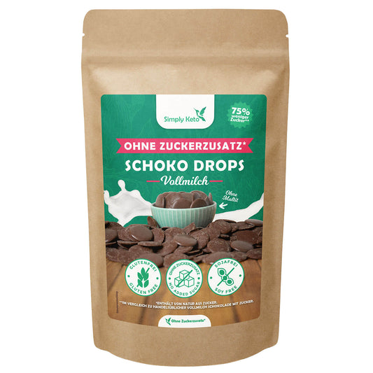 Gouttes de chocolat au lait entier Simply Keto