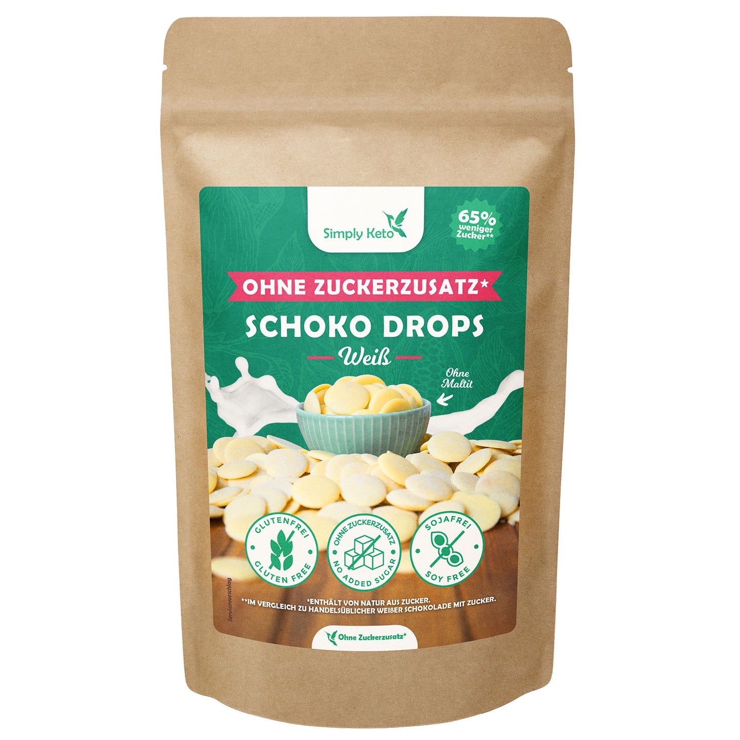 Gouttes de chocolat blanc Simply Keto