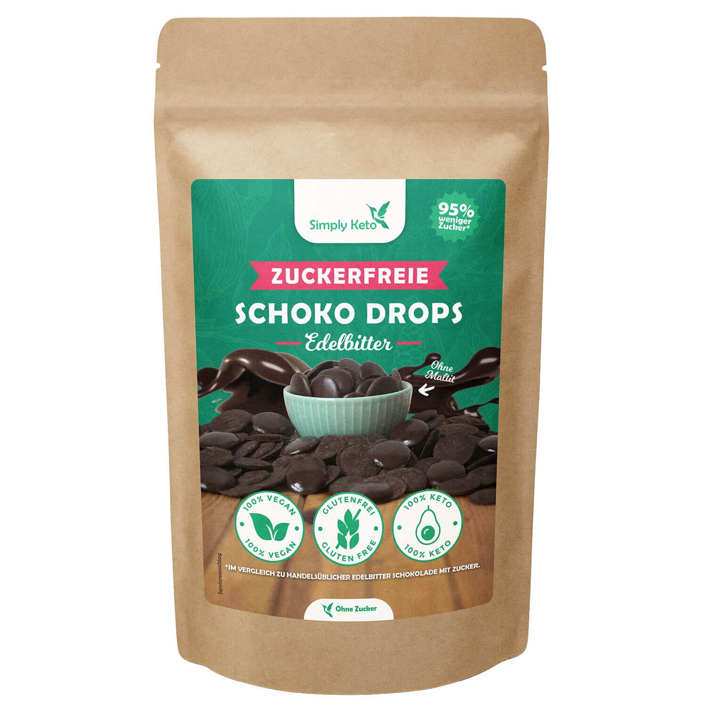 Gouttes de chocolat noir Simply Keto