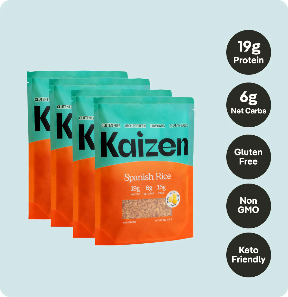 Riz espagnol à faible teneur en glucides Kaizen