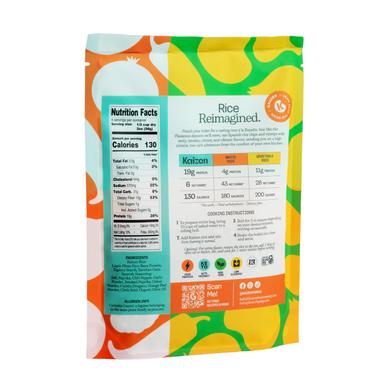 Riz espagnol à faible teneur en glucides Kaizen