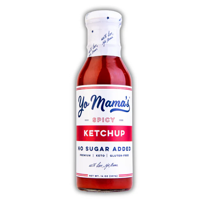 Ketchup épicé non sucré de Yo Mama