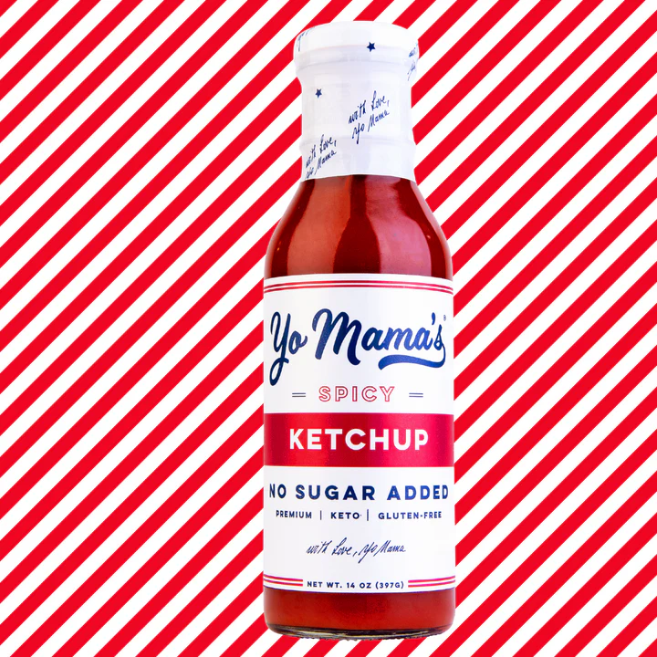 Ketchup épicé non sucré de Yo Mama