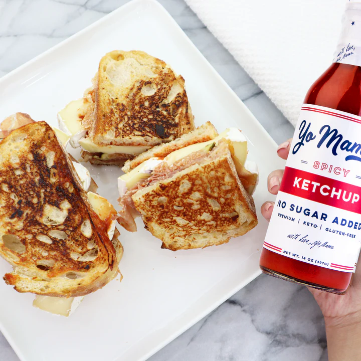 Ketchup épicé non sucré de Yo Mama
