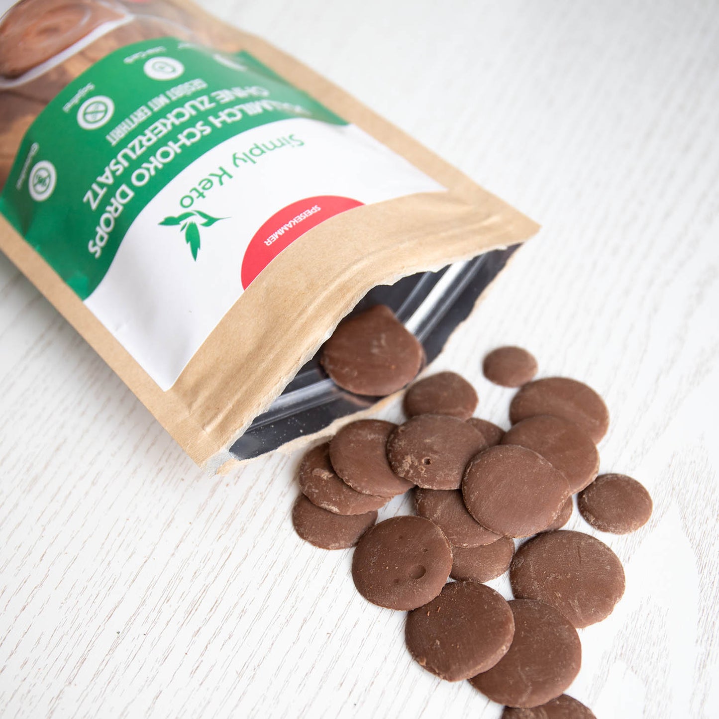 Gouttes de chocolat au lait entier Simply Keto
