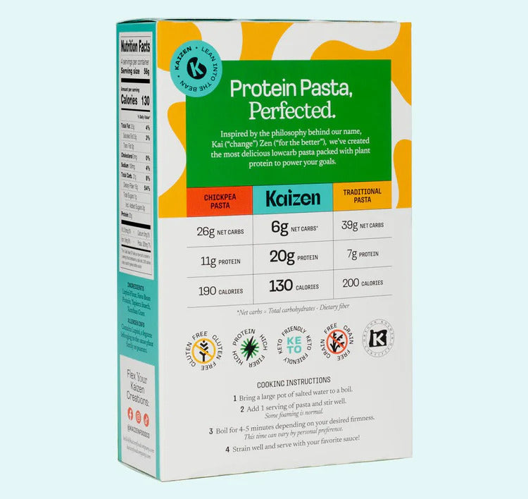 Fusilli Kaizen à faible teneur en glucides
