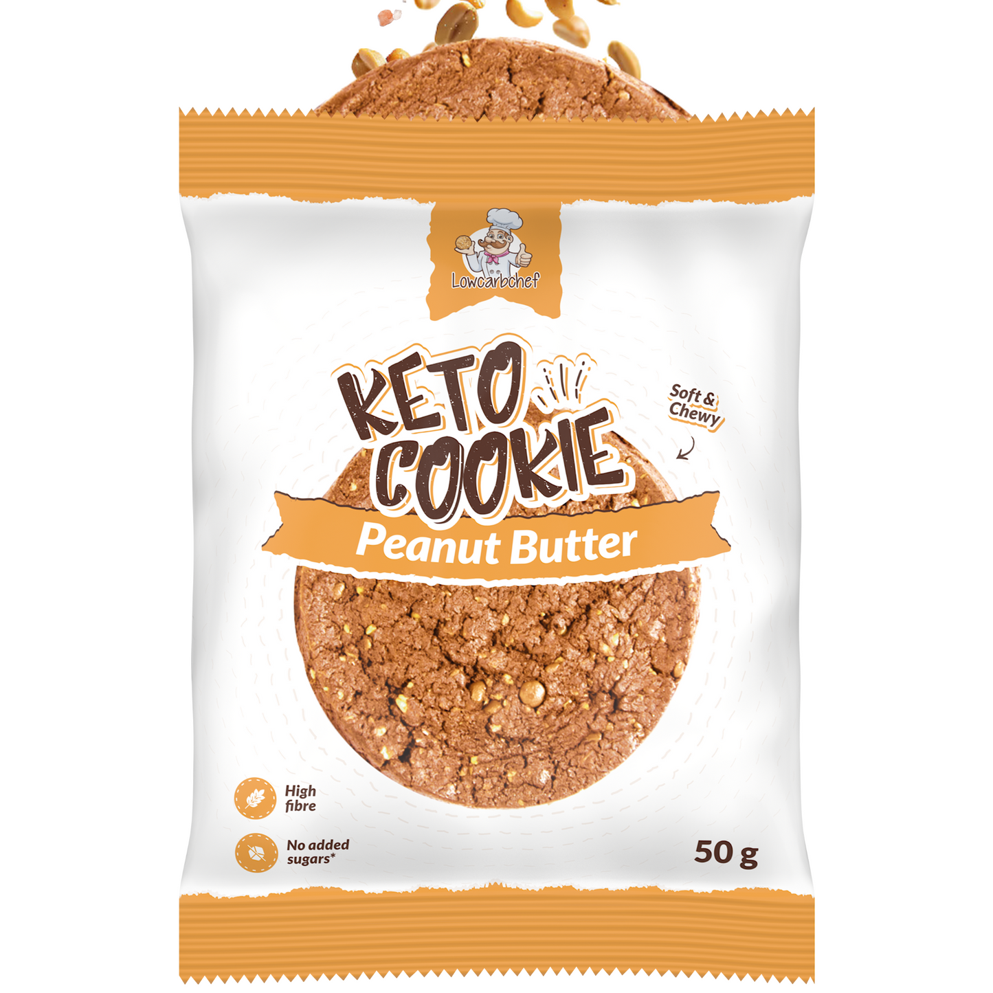 Lowcarbchef - Keto Soft Cookie Peanut Butter THT 16/07/2025