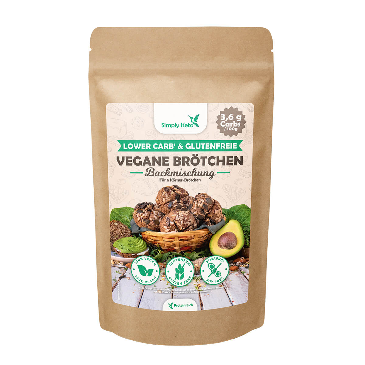 Préparation pour sandwich végétalien à faible teneur en glucides Simply Keto