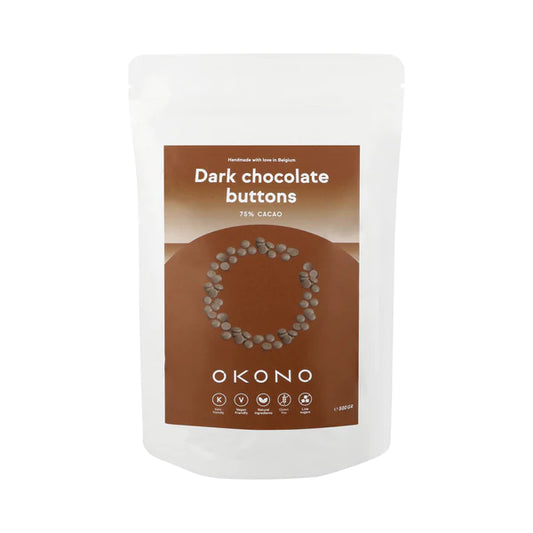 Boutons en chocolat noir Okono