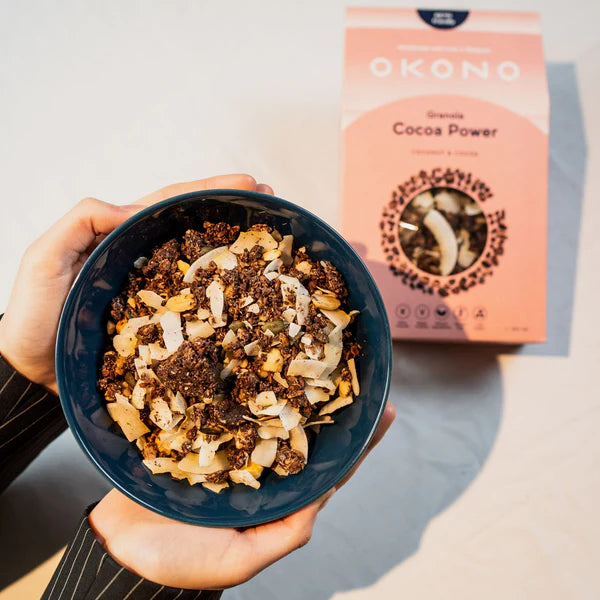 Okono Granola Cocoa Power - Noix de coco et cacao