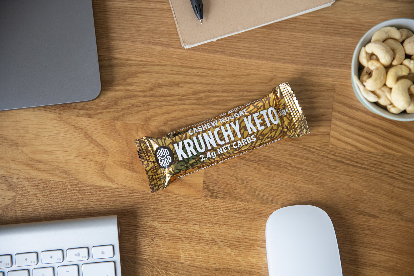 Good Good Krunchy Keto Bar - Nougat aux noix de cajou