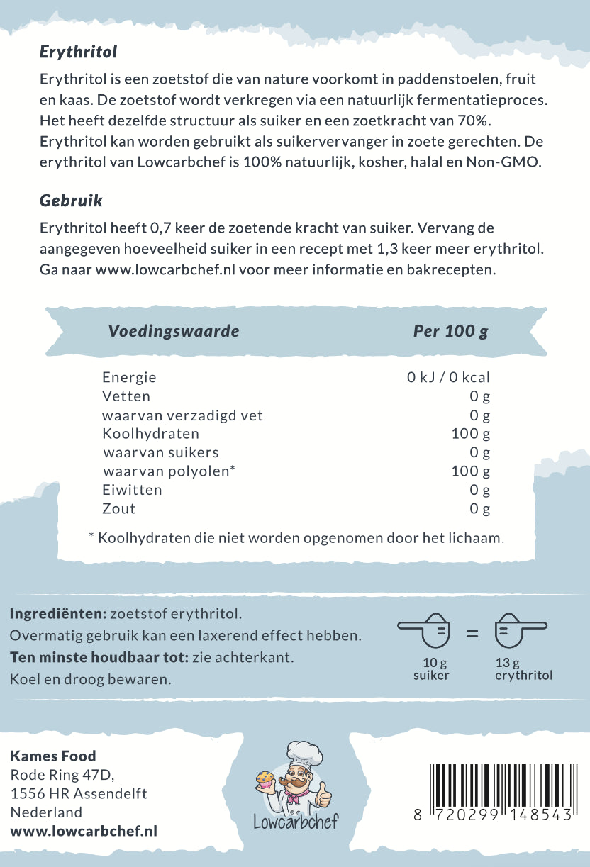 Lowcarbchef - Érythritol