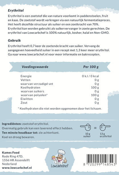 Lowcarbchef - Érythritol