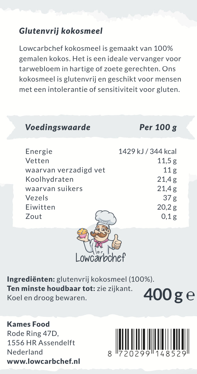 Lowcarbchef - Kokosmeel glutenvrij