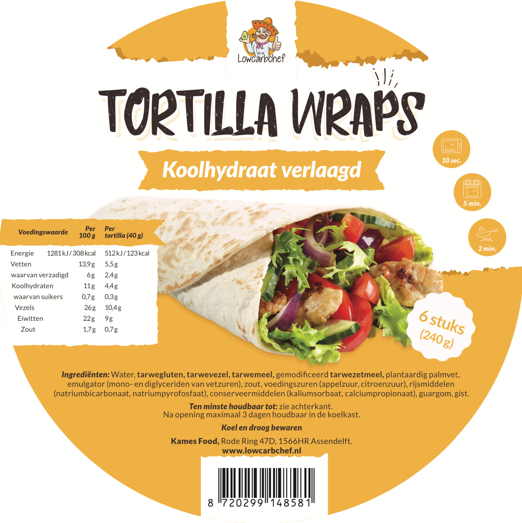 Lowcarbchef - Wraps de tortillas 