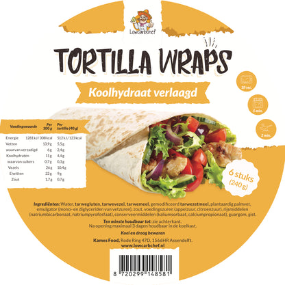 Lowcarbchef - Wraps de tortillas 